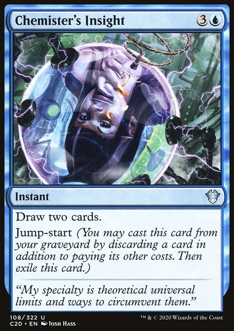 Chemister's Insight, Commander 2020 #108, Magic: The Gathering card