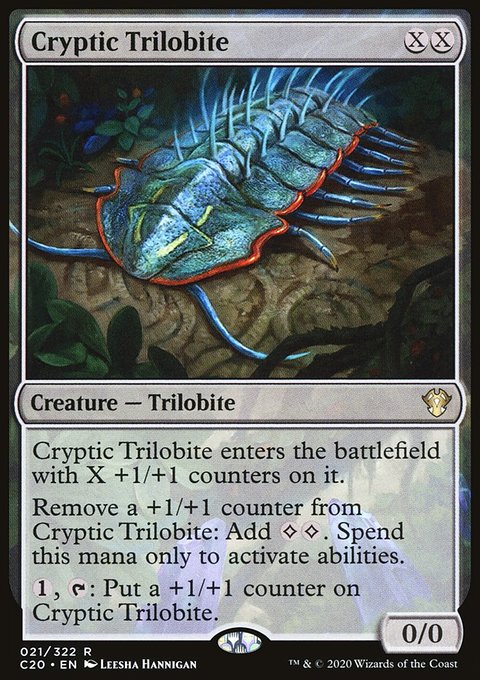 Cryptic Trilobite, Commander 2020 #21, Magic: The Gathering card