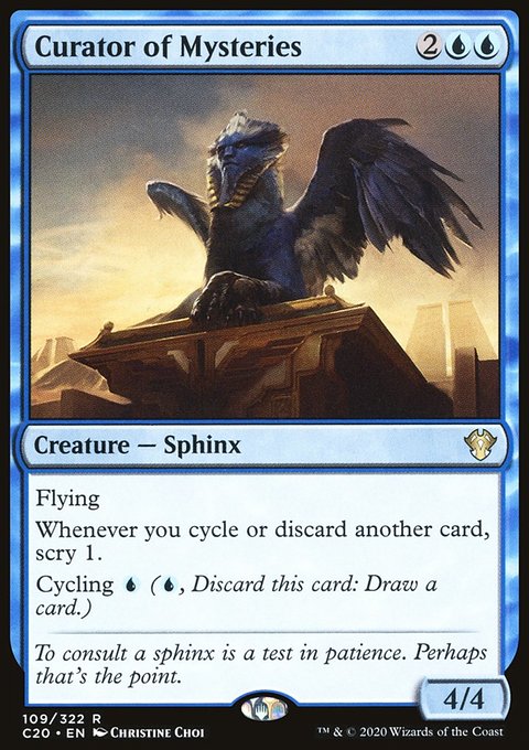Curator of Mysteries, Commander 2020 #109, Magic: The Gathering card