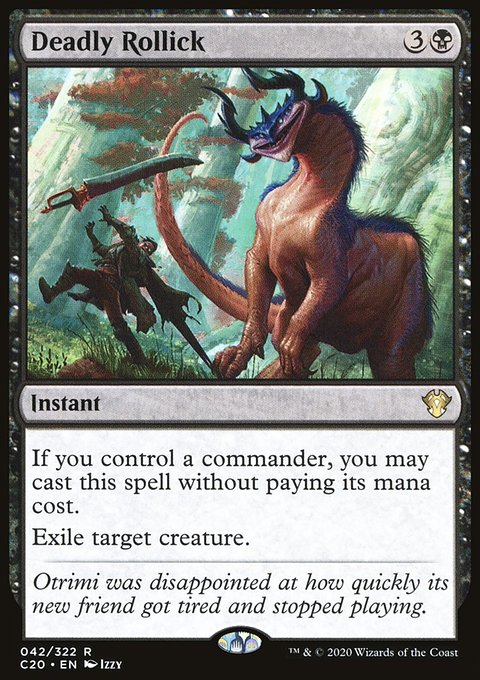 Deadly Rollick, Commander 2020 #42, Magic: The Gathering card