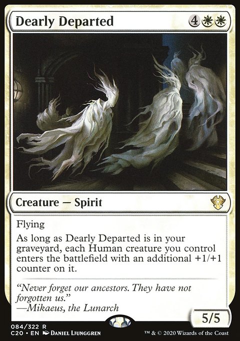 Dearly Departed, Commander 2020 #84, Magic: The Gathering card