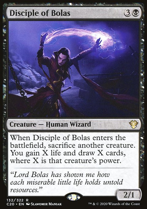 Disciple of Bolas, Commander 2020 #132, Magic: The Gathering card