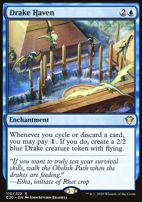 Drake Haven, Commander 2020 #110, Magic: The Gathering card