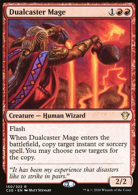 Dualcaster Mage, Commander 2020 #150, Magic: The Gathering card