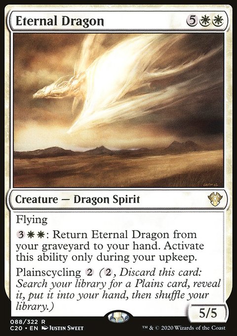 Eternal Dragon, Commander 2020 #88, Magic: The Gathering card