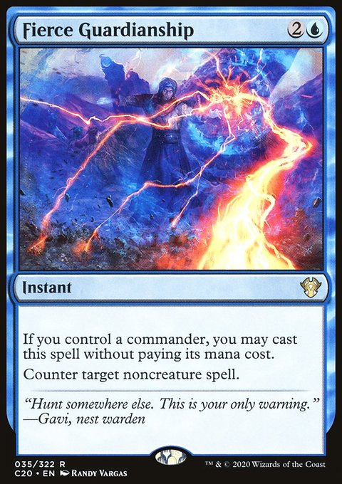 Fierce Guardianship, Commander 2020 #35, Magic: The Gathering card