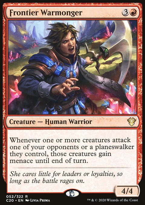 Frontier Warmonger, Commander 2020 #52, Magic: The Gathering card