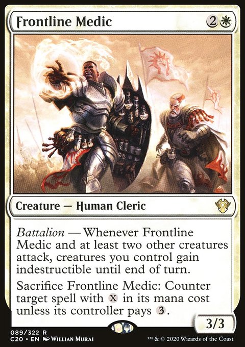 Frontline Medic, Commander 2020 #89, Magic: The Gathering card