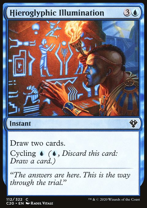 Hieroglyphic Illumination, Commander 2020 #112, Magic: The Gathering card