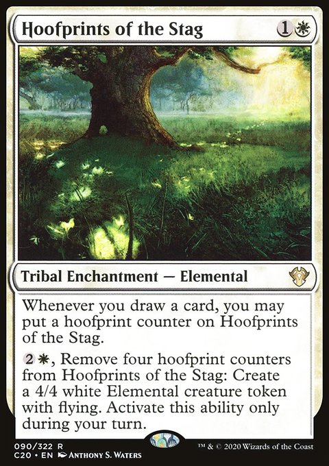 Hoofprints of the Stag, Commander 2020 #90, Magic: The Gathering card