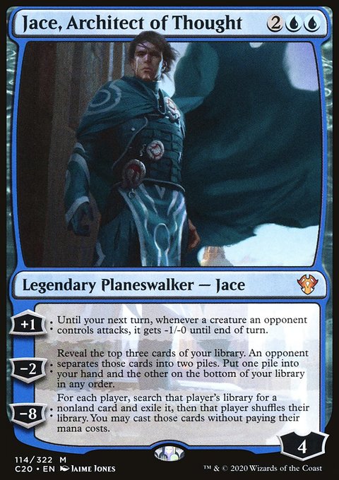 Jace, Architect of Thought, Commander 2020 #114, Magic: The Gathering card