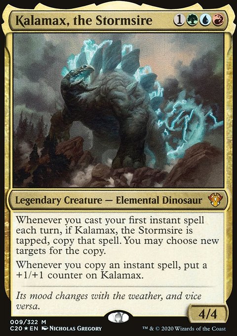 Kalamax, the Stormsire, Commander 2020 #9, Magic: The Gathering card