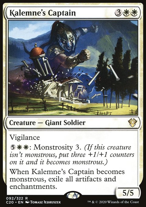 Kalemne's Captain, Commander 2020 #92, Magic: The Gathering card