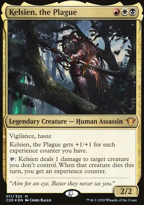 Kelsien, the Plague, Commander 2020 #11, Magic: The Gathering card