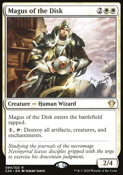 Magus of the Disk, Commander 2020 #94, Magic: The Gathering card