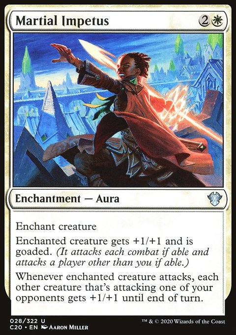 Martial Impetus, Commander 2020 #28, Magic: The Gathering card