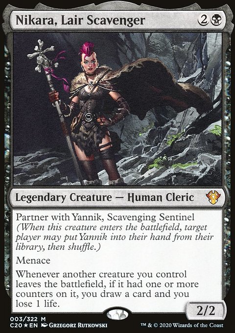 Nikara, Lair Scavenger, Commander 2020 #3, Magic: The Gathering card