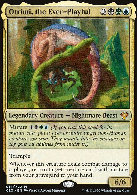 Otrimi, the Ever-Playful, Commander 2020 #12, Magic: The Gathering card