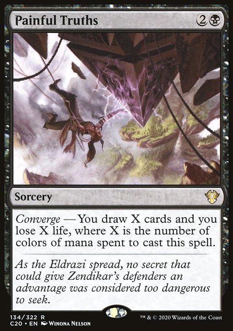 Painful Truths, Commander 2020 #134, Magic: The Gathering card