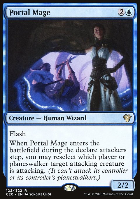 Portal Mage, Commander 2020 #122, Magic: The Gathering card