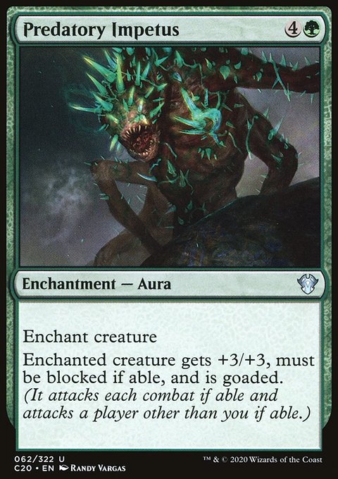 Predatory Impetus, Commander 2020 #62, Magic: The Gathering card