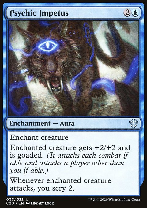 Psychic Impetus, Commander 2020 #37, Magic: The Gathering card