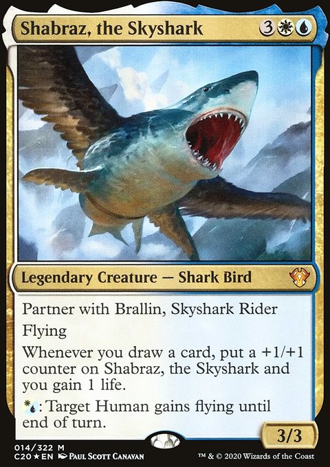 Shabraz, the Skyshark, Commander 2020 #14, Magic: The Gathering card