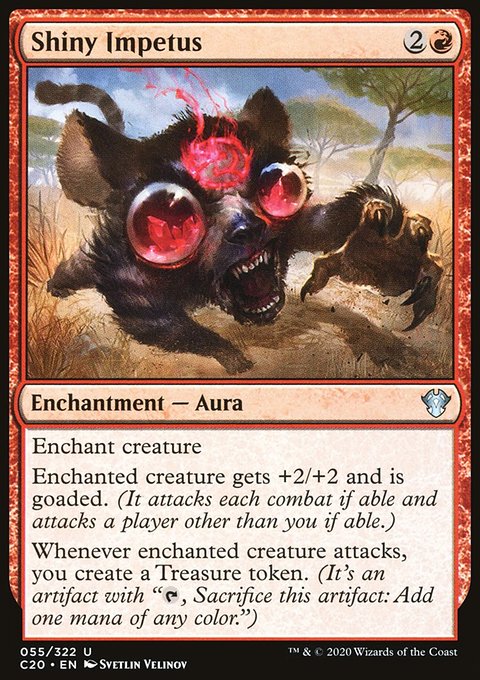 Shiny Impetus, Commander 2020 #55, Magic: The Gathering card