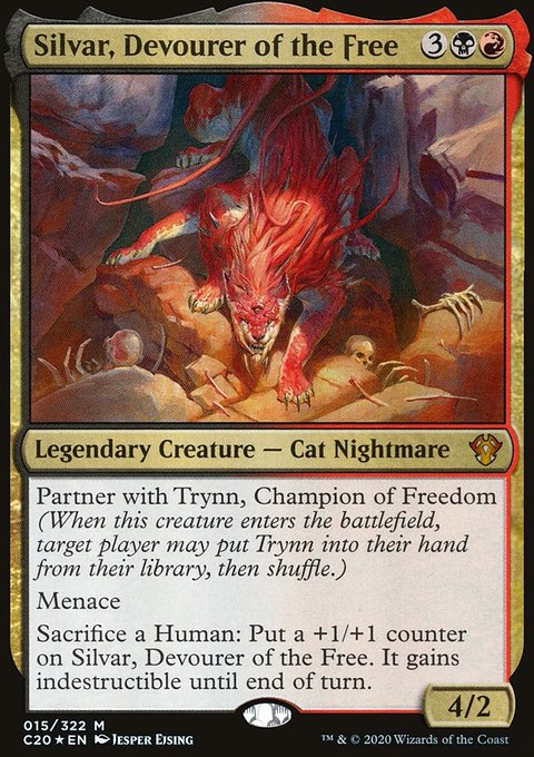 Silvar, Devourer of the Free, Commander 2020 #15, Magic: The Gathering card