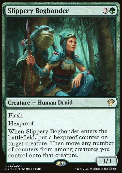 Slippery Bogbonder, Commander 2020 #66, Magic: The Gathering card