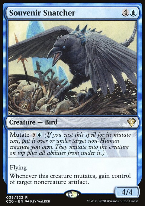 Souvenir Snatcher, Commander 2020 #38, Magic: The Gathering card