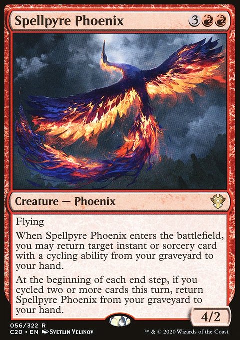 Spellpyre Phoenix, Commander 2020 #56, Magic: The Gathering card