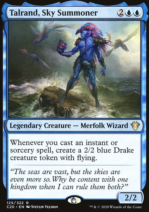 Talrand, Sky Summoner, Commander 2020 #125, Magic: The Gathering card