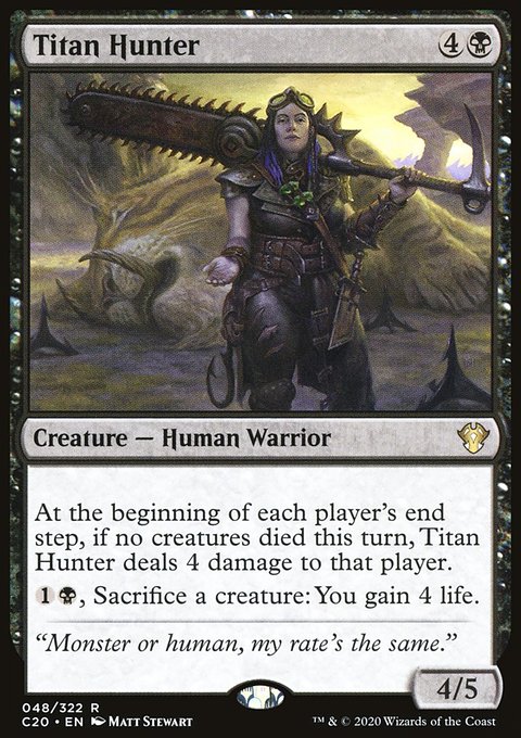 Titan Hunter, Commander 2020 #48, Magic: The Gathering card