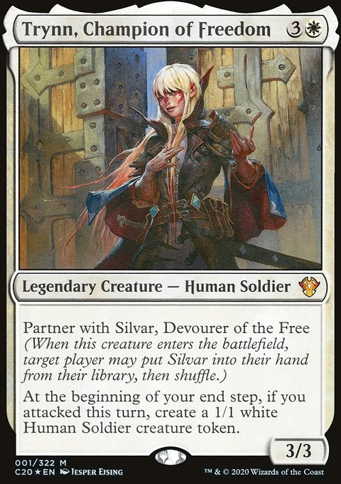Trynn, Champion of Freedom, Commander 2020 #1, Magic: The Gathering card