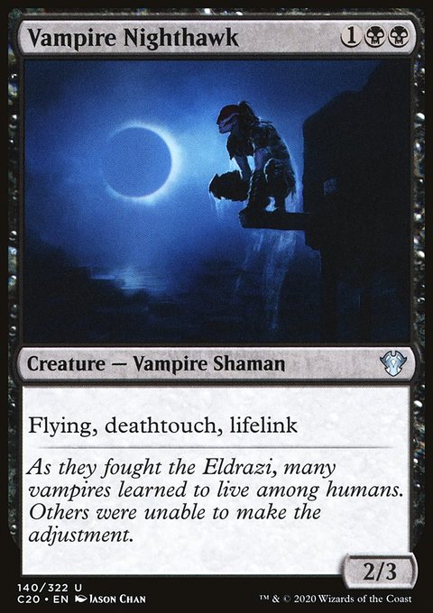 Vampire Nighthawk, Commander 2020 #140, Magic: The Gathering card
