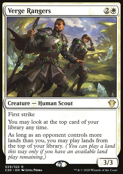 Verge Rangers, Commander 2020 #29, Magic: The Gathering card
