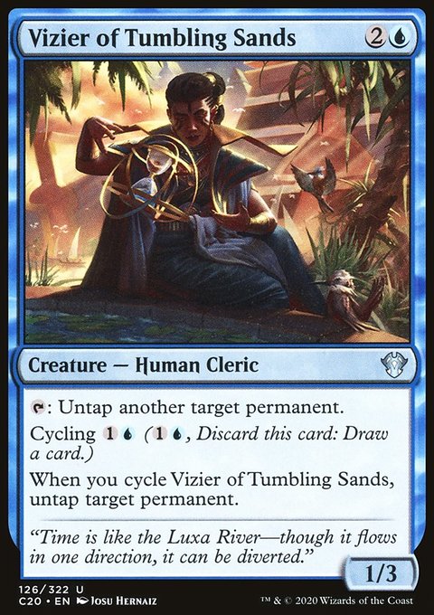Vizier of Tumbling Sands, Commander 2020 #126, Magic: The Gathering card