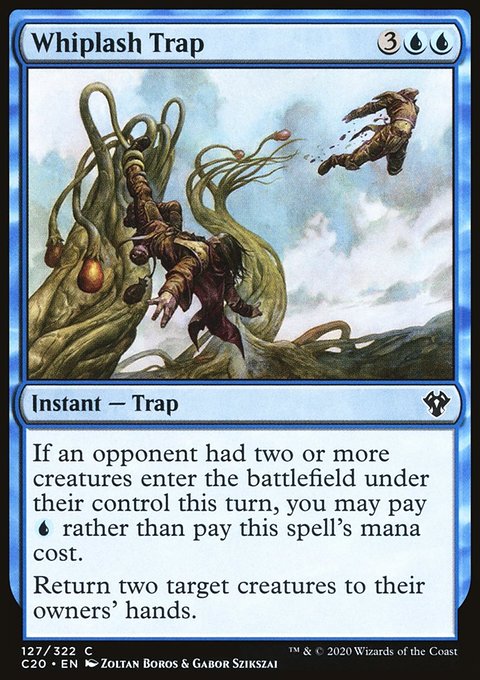 Whiplash Trap, Commander 2020 #127, Magic: The Gathering card