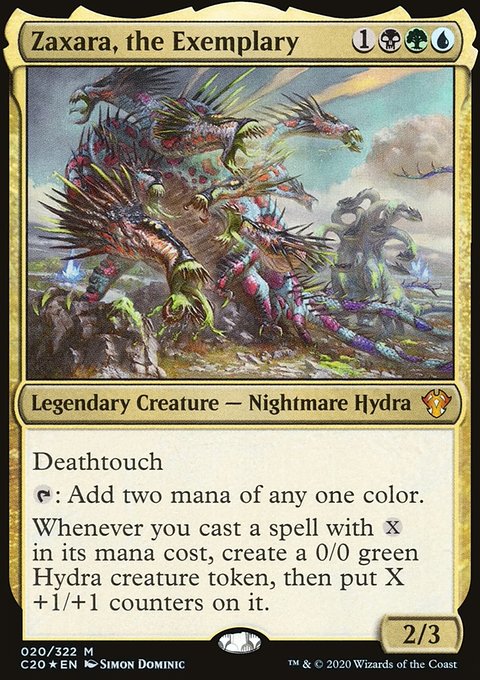 Zaxara, the Exemplary, Commander 2020 #20, Magic: The Gathering card