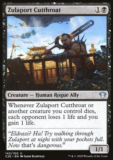 Zulaport Cutthroat, Commander 2020 #142, Magic: The Gathering card