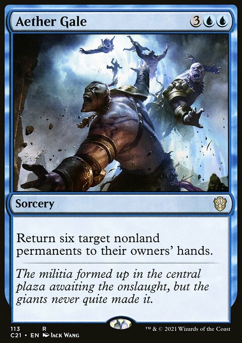 Aether Gale, Commander 2021 #113, Magic: The Gathering card