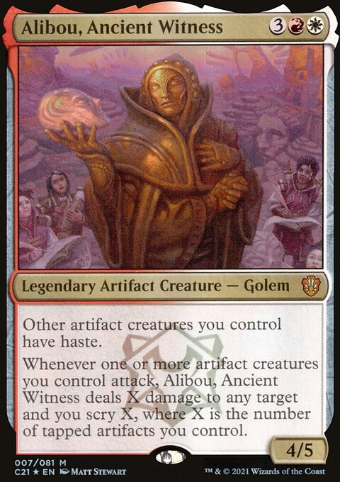 Alibou, Ancient Witness, Commander 2021 #7, Magic: The Gathering card