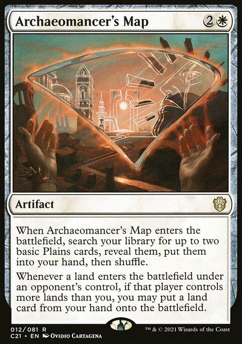 Archaeomancer's Map, Commander 2021 #12, Magic: The Gathering card