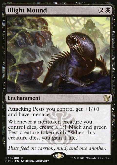 Blight Mound, Commander 2021 #36, Magic: The Gathering card