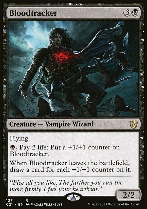 Bloodtracker, Commander 2021 #137, Magic: The Gathering card