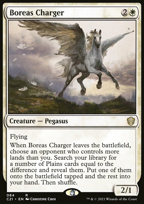 Boreas Charger, Commander 2021 #84, Magic: The Gathering card
