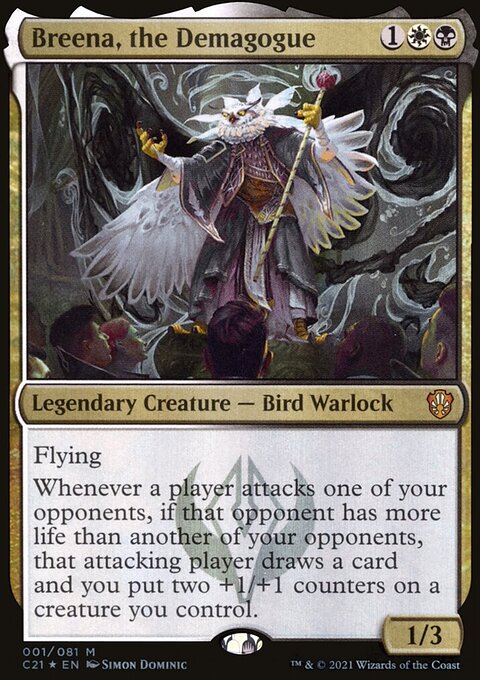Breena, the Demagogue, Commander 2021 #1, Magic: The Gathering card