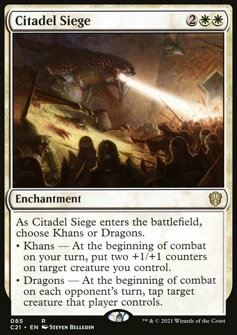 Citadel Siege, Commander 2021 #85, Magic: The Gathering card