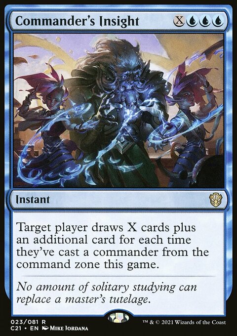 Commander's Insight, Commander 2021 #23, Magic: The Gathering card